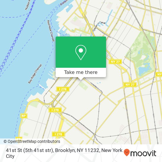 Mapa de 41st St (5th 41st str), Brooklyn, NY 11232