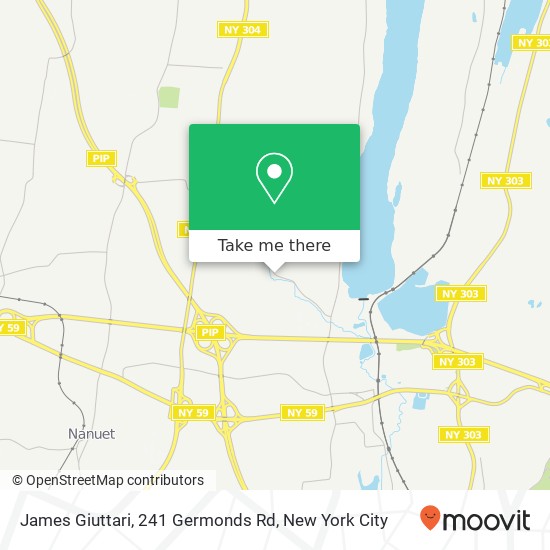 Mapa de James Giuttari, 241 Germonds Rd