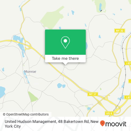 United Hudson Management, 48 Bakertown Rd map