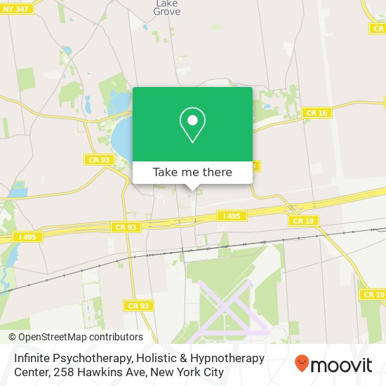 Infinite Psychotherapy, Holistic & Hypnotherapy Center, 258 Hawkins Ave map