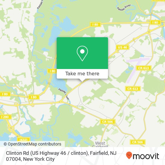 Clinton Rd (US Highway 46 / clinton), Fairfield, NJ 07004 map