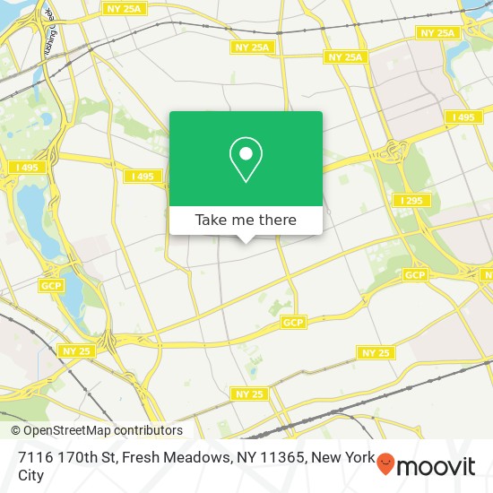 7116 170th St, Fresh Meadows, NY 11365 map