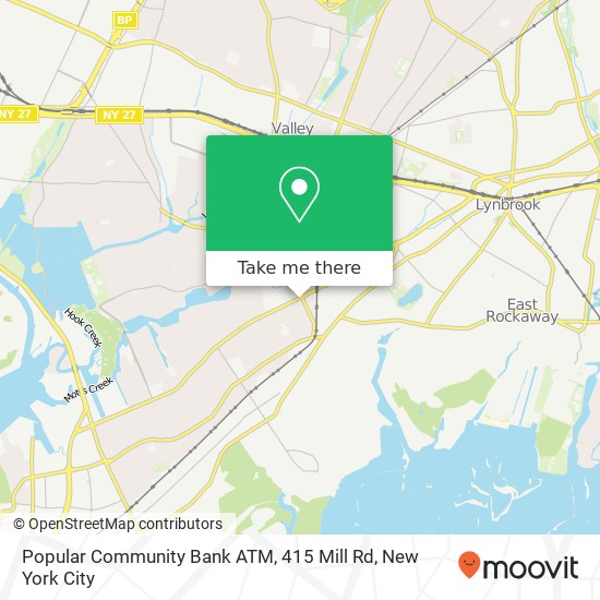 Popular Community Bank ATM, 415 Mill Rd map