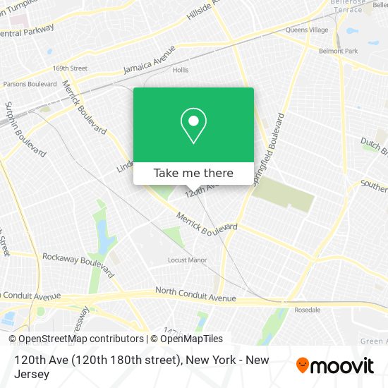 Mapa de 120th Ave (120th 180th street)