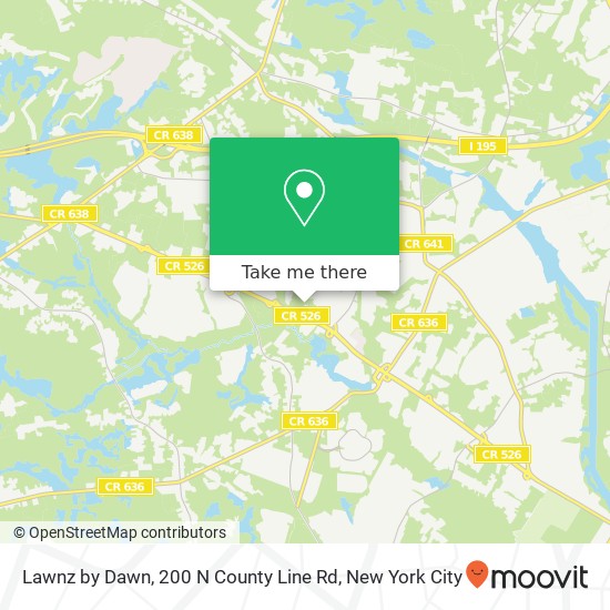 Mapa de Lawnz by Dawn, 200 N County Line Rd