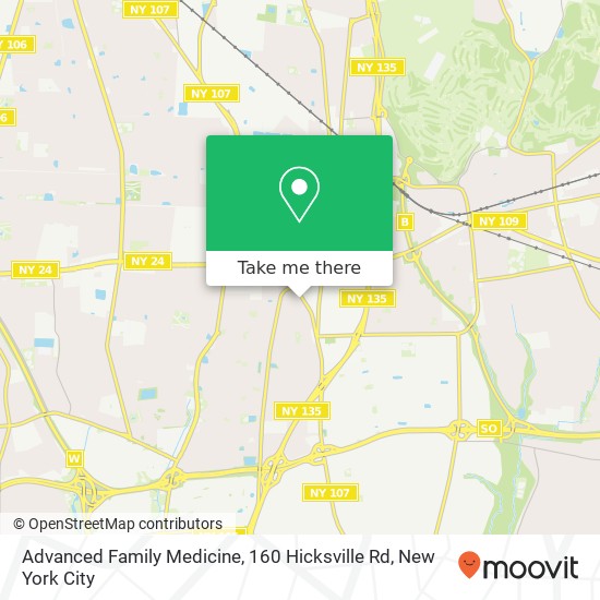 Mapa de Advanced Family Medicine, 160 Hicksville Rd
