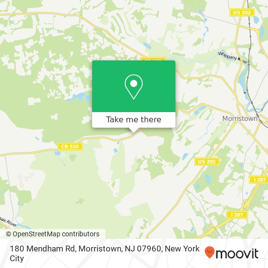 180 Mendham Rd, Morristown, NJ 07960 map