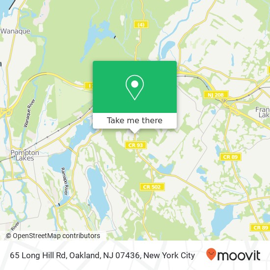 65 Long Hill Rd, Oakland, NJ 07436 map
