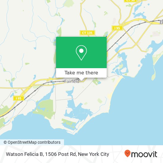 Mapa de Watson Felicia B, 1506 Post Rd