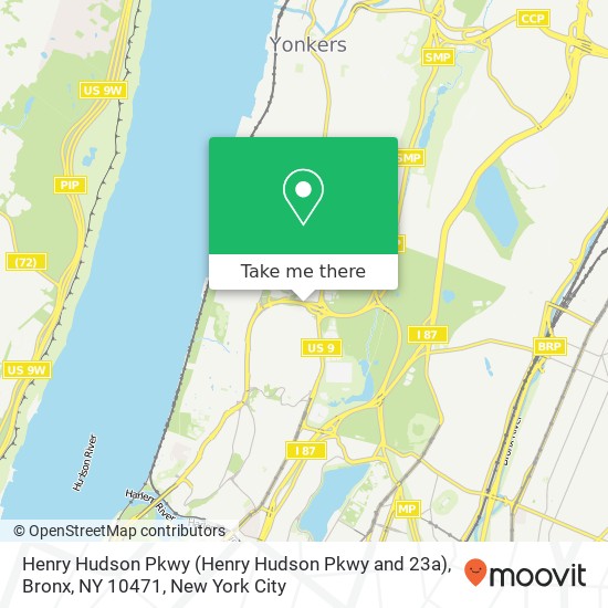 Henry Hudson Pkwy (Henry Hudson Pkwy and 23a), Bronx, NY 10471 map