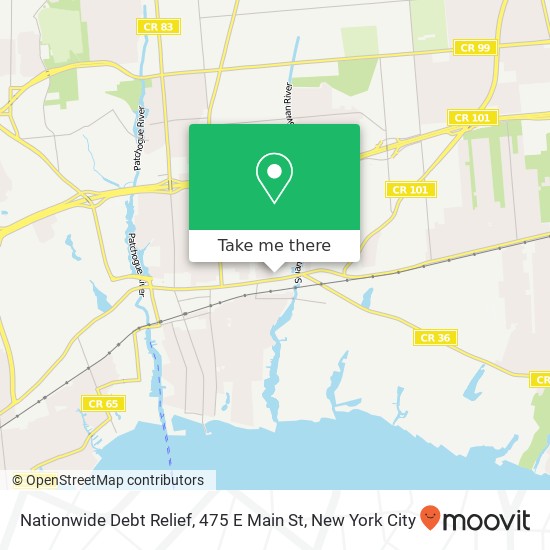 Nationwide Debt Relief, 475 E Main St map