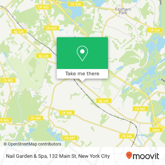 Mapa de Nail Garden & Spa, 132 Main St