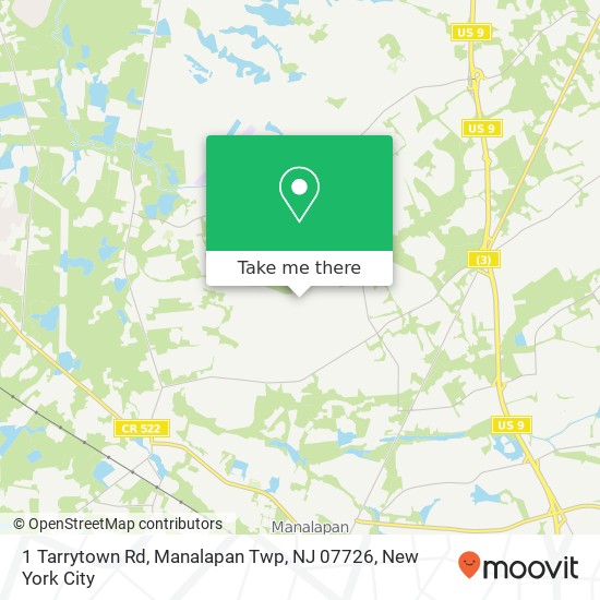 1 Tarrytown Rd, Manalapan Twp, NJ 07726 map