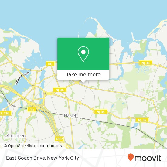 East Coach Drive map