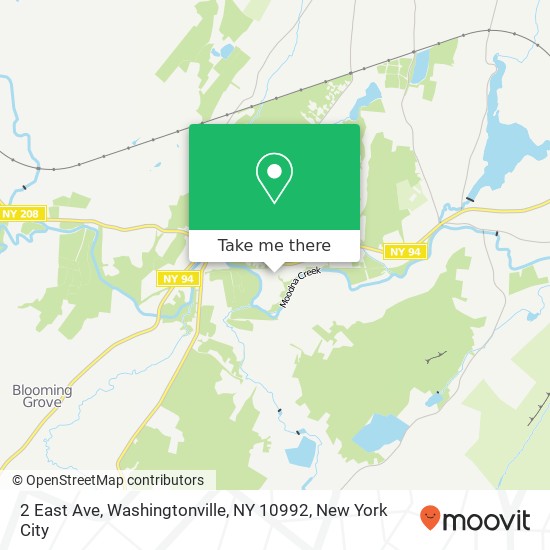 2 East Ave, Washingtonville, NY 10992 map