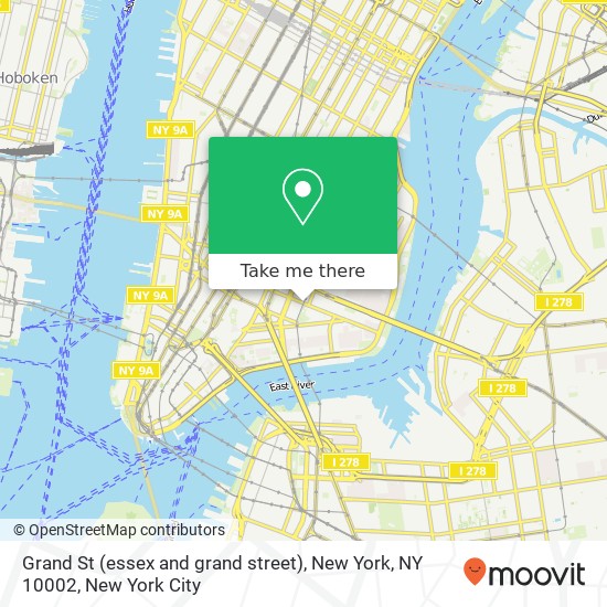 Mapa de Grand St (essex and grand street), New York, NY 10002