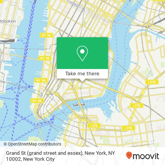 Grand St (grand street and essex), New York, NY 10002 map