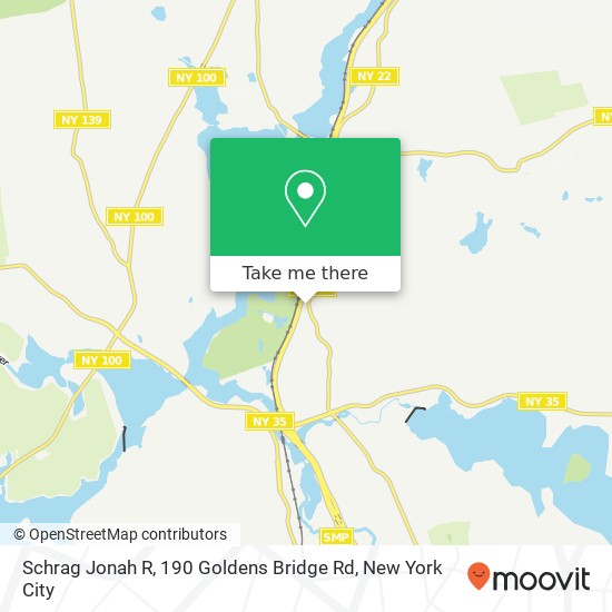 Mapa de Schrag Jonah R, 190 Goldens Bridge Rd