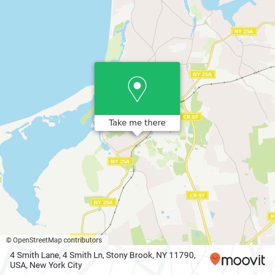 Mapa de 4 Smith Lane, 4 Smith Ln, Stony Brook, NY 11790, USA