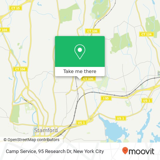 Mapa de Camp Service, 95 Research Dr