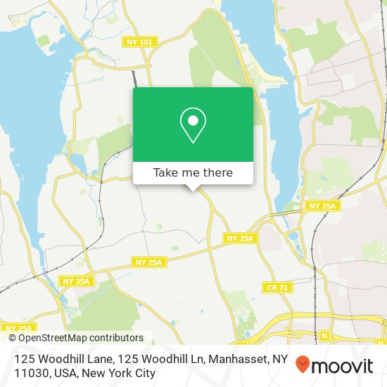 Mapa de 125 Woodhill Lane, 125 Woodhill Ln, Manhasset, NY 11030, USA