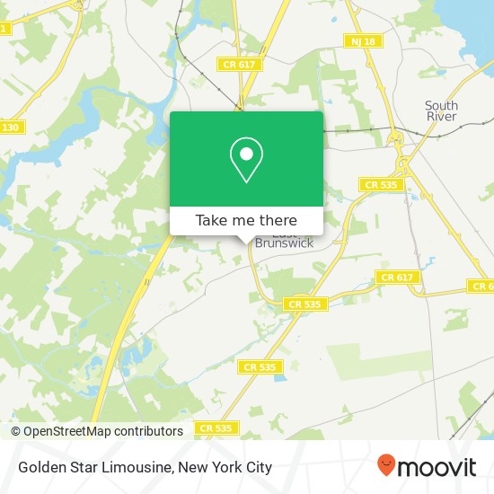 Golden Star Limousine map