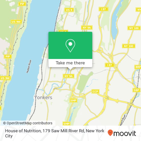 House of Nutrition, 179 Saw Mill River Rd map