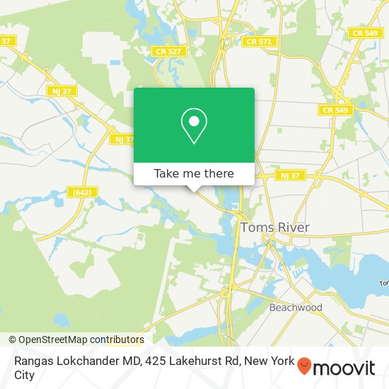 Rangas Lokchander MD, 425 Lakehurst Rd map