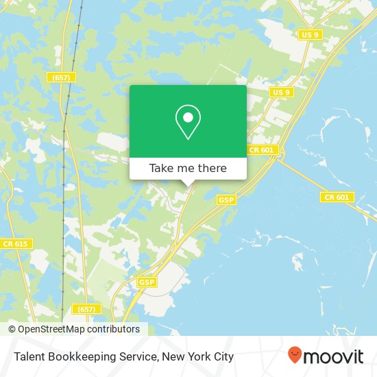 Mapa de Talent Bookkeeping Service, 1435 N Route 9