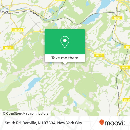 Mapa de Smith Rd, Denville, NJ 07834