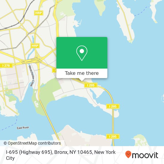 I-695 (Highway 695), Bronx, NY 10465 map