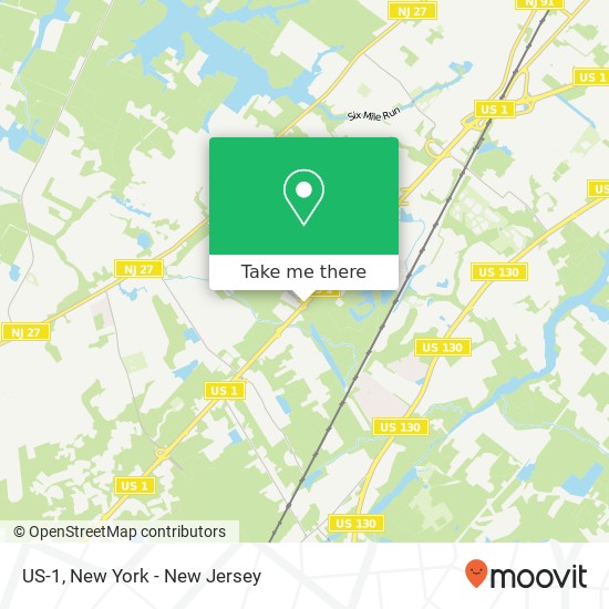 Mapa de US-1, North Brunswick (South Brunswick), NJ 08902