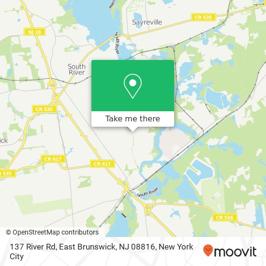 137 River Rd, East Brunswick, NJ 08816 map