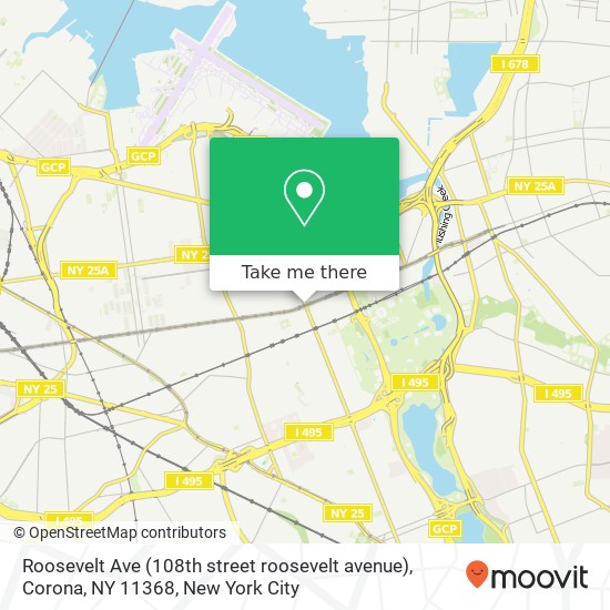 Roosevelt Ave (108th street roosevelt avenue), Corona, NY 11368 map