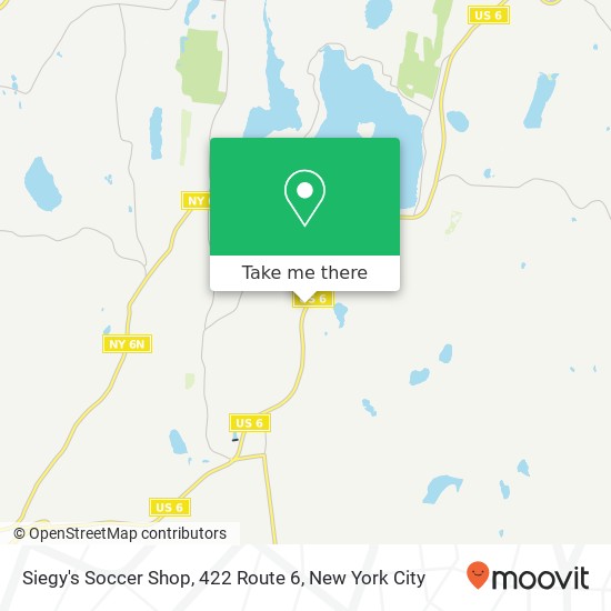 Mapa de Siegy's Soccer Shop, 422 Route 6