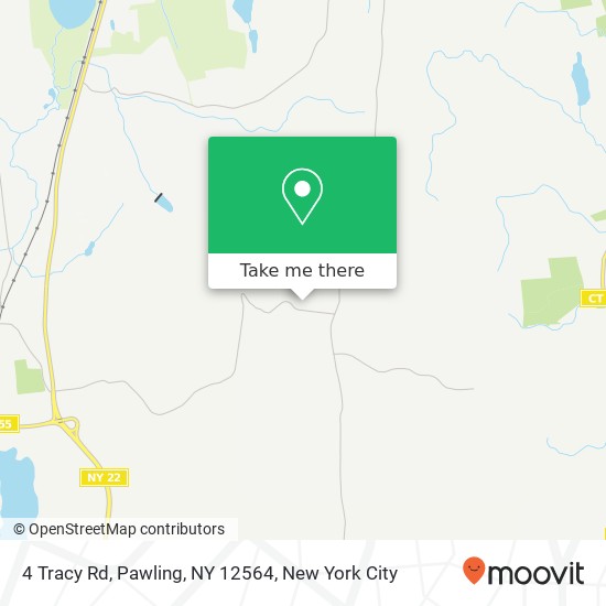 Mapa de 4 Tracy Rd, Pawling, NY 12564