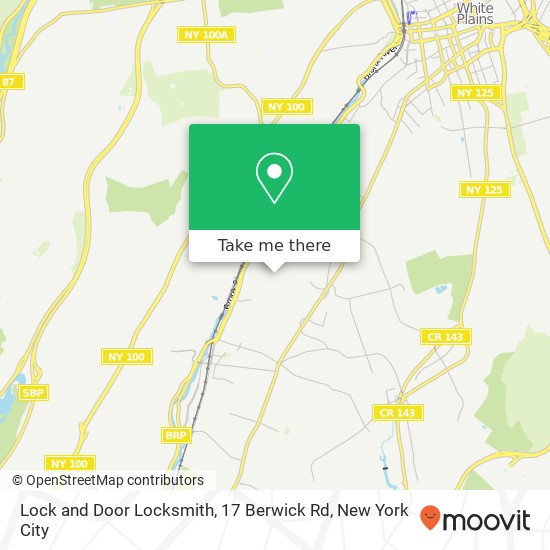 Mapa de Lock and Door Locksmith, 17 Berwick Rd