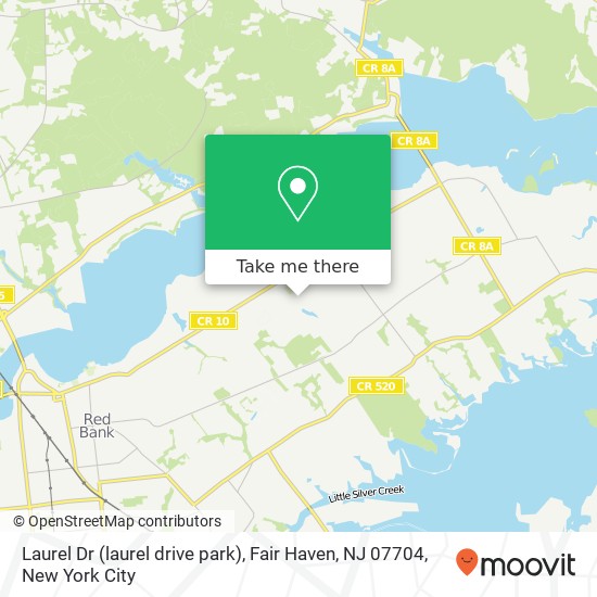 Mapa de Laurel Dr (laurel drive park), Fair Haven, NJ 07704