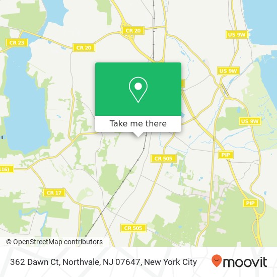 362 Dawn Ct, Northvale, NJ 07647 map