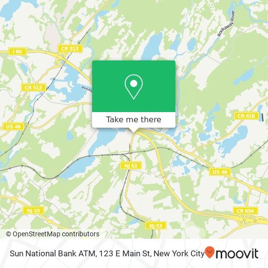 Mapa de Sun National Bank ATM, 123 E Main St