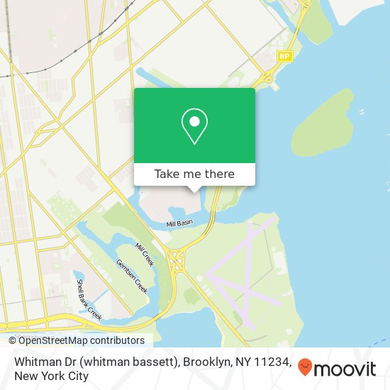 Mapa de Whitman Dr (whitman bassett), Brooklyn, NY 11234