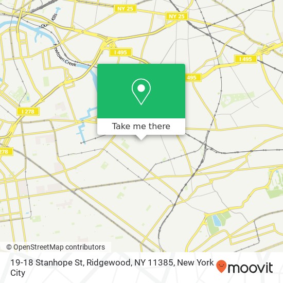 19-18 Stanhope St, Ridgewood, NY 11385 map