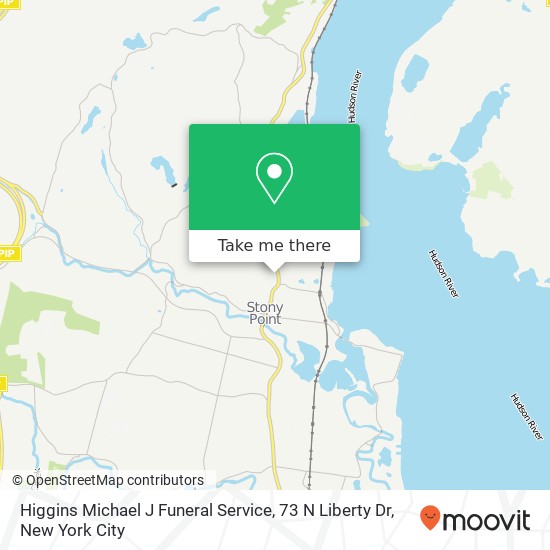 Mapa de Higgins Michael J Funeral Service, 73 N Liberty Dr