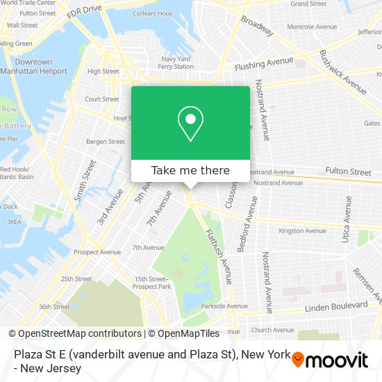 Mapa de Plaza St E (vanderbilt avenue and Plaza St)