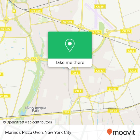 Mapa de Marinos Pizza Oven