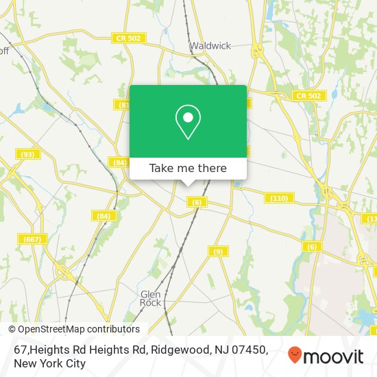 67,Heights Rd Heights Rd, Ridgewood, NJ 07450 map