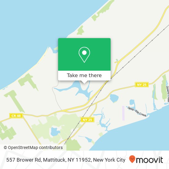 Mapa de 557 Brower Rd, Mattituck, NY 11952