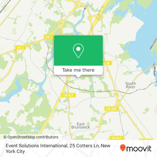 Mapa de Event Solutions International, 25 Cotters Ln
