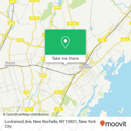 Mapa de Lockwood Ave, New Rochelle, NY 10801