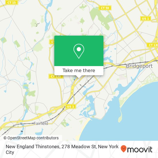 Mapa de New England Thinstones, 278 Meadow St